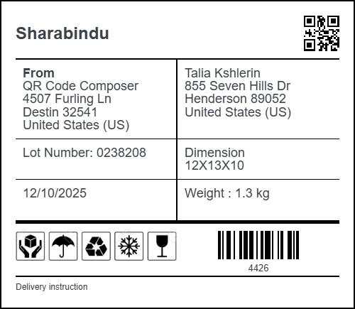 Package sticker
